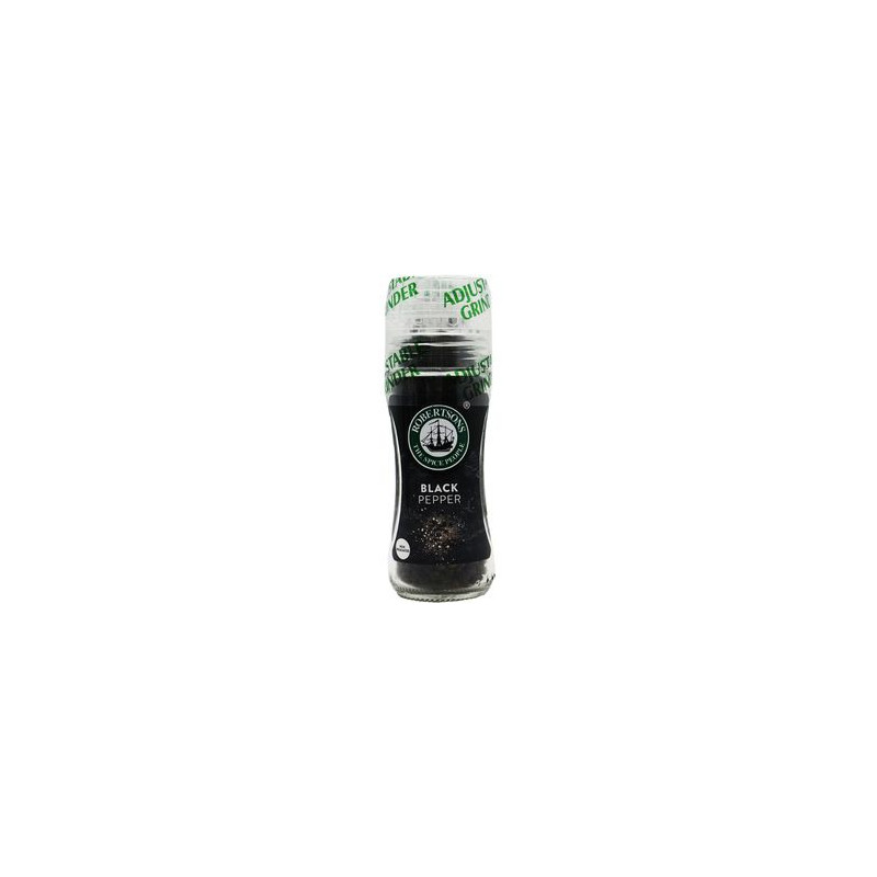 Robertsons Black Pepper Adjustable Grinder 57G Robertsons Black Pepper Adjustable Grinder 57G