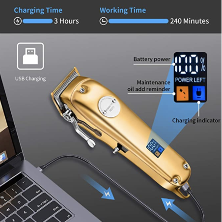 Roziahome HQ2215 Rechargeable Hair Clippers for Men Cordless