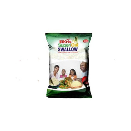 Elkris SuperOats Swallow is made from organic White whole oat, grow...