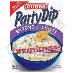 cubbs party dip biltong and...