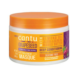 Cantu’s Grapeseed Strengthening Treatment Masque penetrates deeply ...