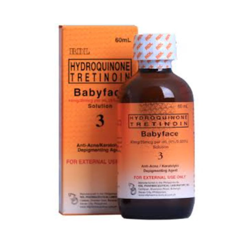 Hydroquinone tretinoin Baby face