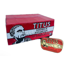 Titus Sardines in Vegetable Oil 1Cartoon[50 pcs] | OJAMEA.COM Delivery UAE