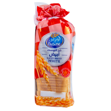 Lusine Sliced White Bread 600g