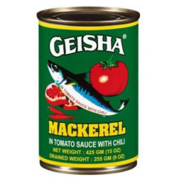 Geisha Mackerel in Tomato Sauce with Chili, 15oz