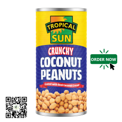 Tropical Sun Crunchy Coconut Peanuts 330g - Delivered in Dubai & UAE
