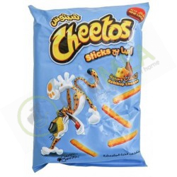 Cheetos sticks ketchup...