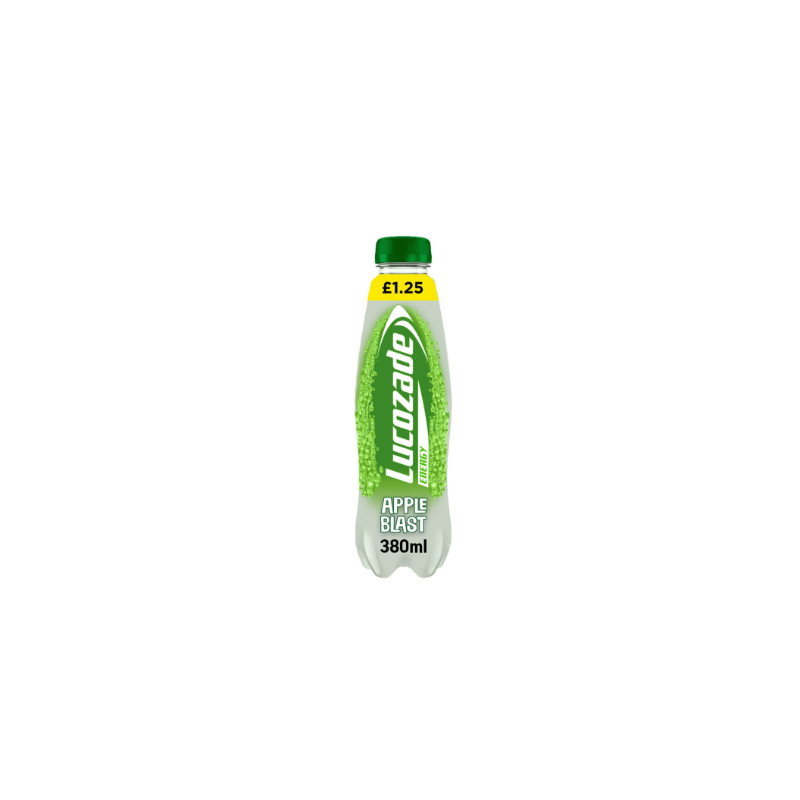 Lucozade Energy Drink Apple Blast 380ml (UK)