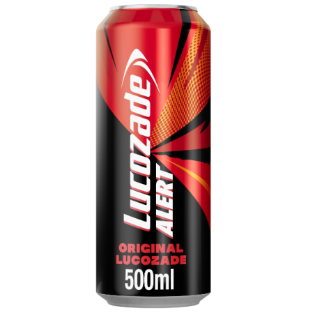 Lucozade Alert Original Energy Drink 500ml Can
