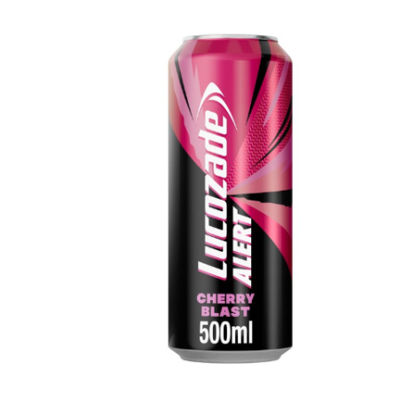Lucozade Alert Cherry Blast Energy Drink 500ml Can