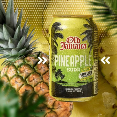 Old Jamaica Pineapple Soda 330ml Can (UK Import)