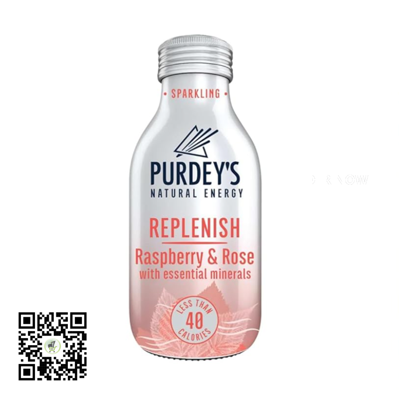 Purdey's Replenish Sparkling Raspberry & Rose 330ml