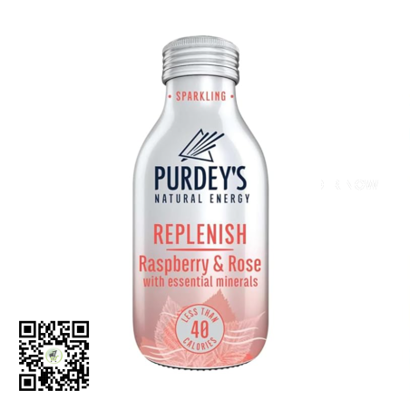 Enjoy your day with Purdey's Replenish Sparkling Raspberry & Rose 3...