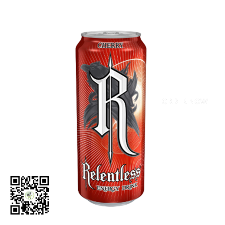 Tap into your inner power with Relentless Cherry Energy Drink 500ml...
