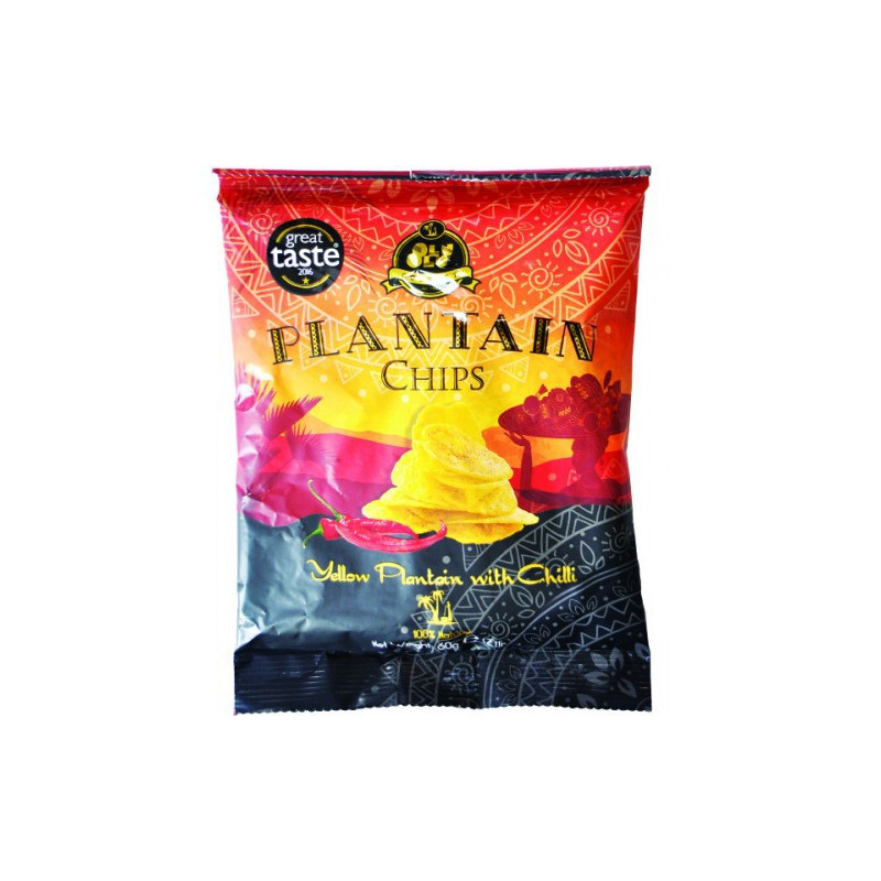 Olu Olu Yellow Sweet Plantain Chips with Chilli (20g)