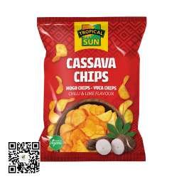 Tropical Sun Cassava Chips - Chilli & Lime 80g
