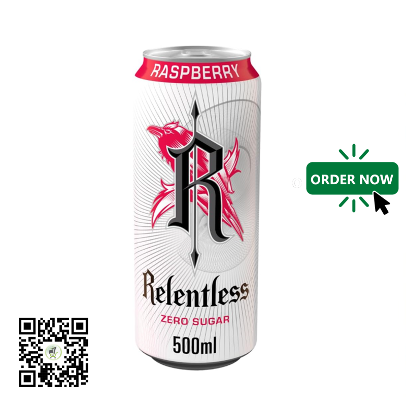 Relentless Raspberry Zero Drink 500ml