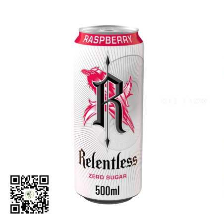 Relentless Raspberry Zero Drink 500ml