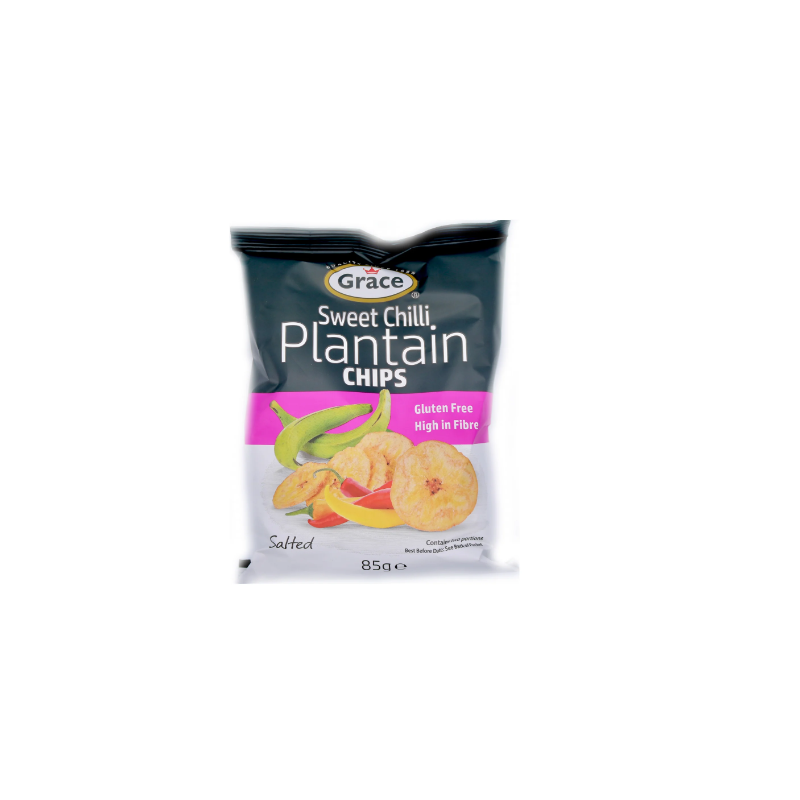 Grace Sweet Chilli Plantain Chips 85g Grace Sweet Chilli Plantain Chips 85g