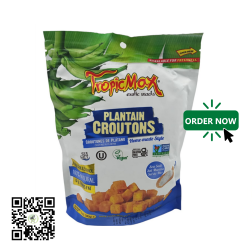 TropicMax Gluten Free Salted Plantain Croutons 142g