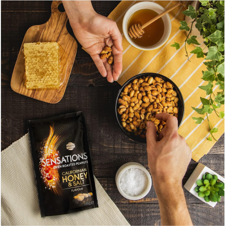 Sensations Californian Honey and Salt Oven Roasted Peanuts 145g