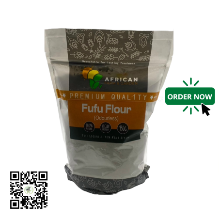 Cassava Fufu (Odourless) 950g by African Farm & Gardens (AFG)
