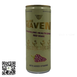 Pure Heaven Sparkling Red Grape Drink 250ml  Can