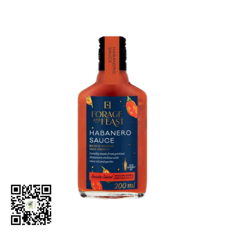 Forage and Feast Habanero Sauce 200ml Forage and Feast Habanero Sauce 200ml