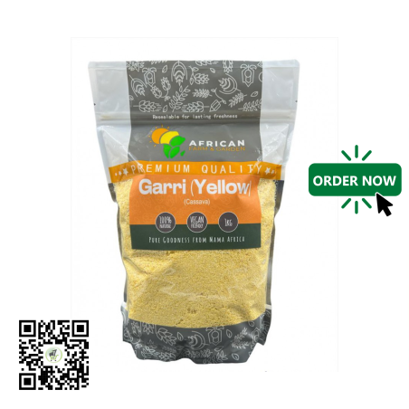 Yellow Garri 1kg by African Farm & Gardens (AFG)