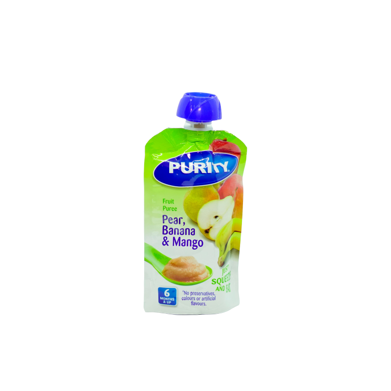 Purity Puree 110ml Pear, Banana & Mango