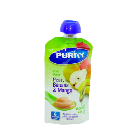 Purity Puree 110ml Pear, Banana & Mango