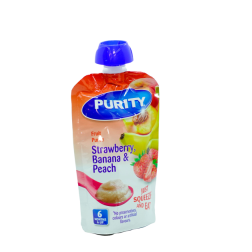 Purity Puree 110ml Strawberry, Banana & Peach