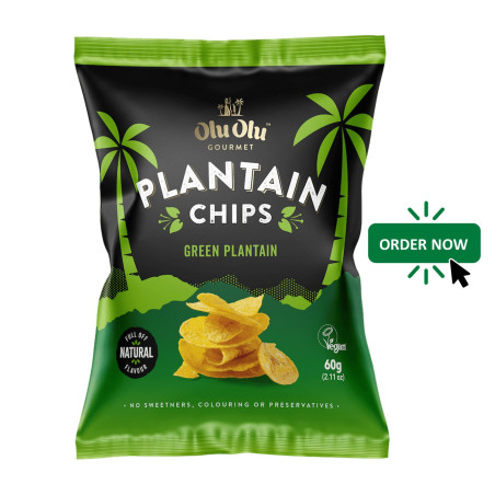 Olu Olu Green Plantain Chips  (60g)