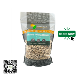 Nigerian White Beans 1kg by African Farm & Gardens (AFG)