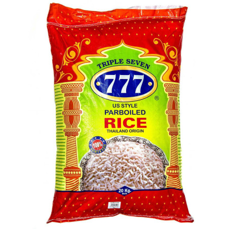 777 US Style Parboiled Rice 20 kg