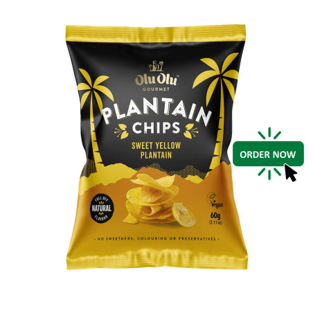 Olu Olu Sweet Yellow Plantain Chips introduce you to a gourmet snac...