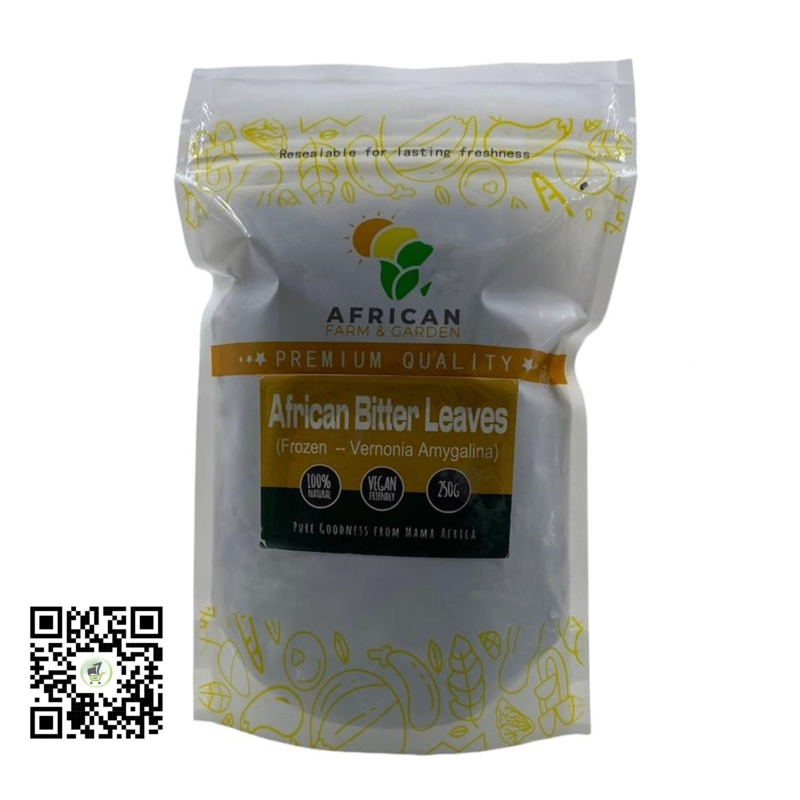 Frozen African Bitter Leaves (Vernonia Amygdalina) 250g by African Farm & Gardens (AFG)