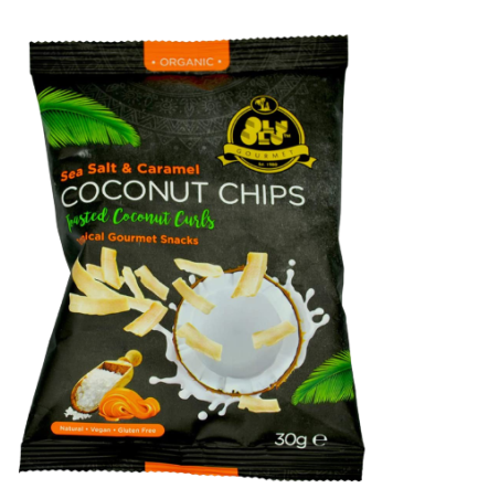 Olu Olu Coconut Chips Sea Salt & Caramel 30g