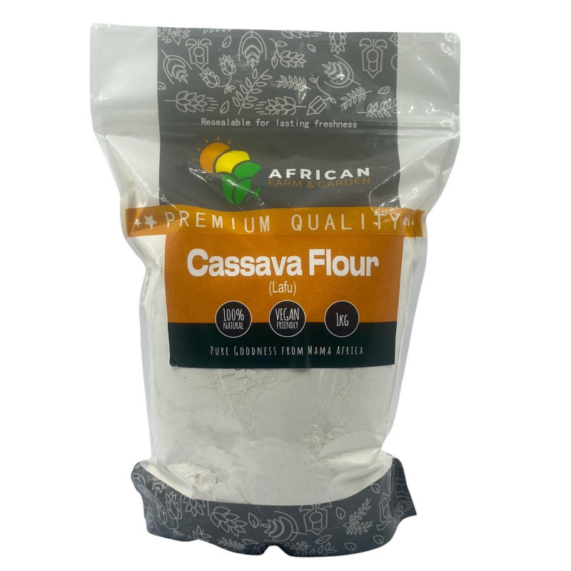 Cassava Flour Lafu 1kg by African Farm & Gardens (AFG)