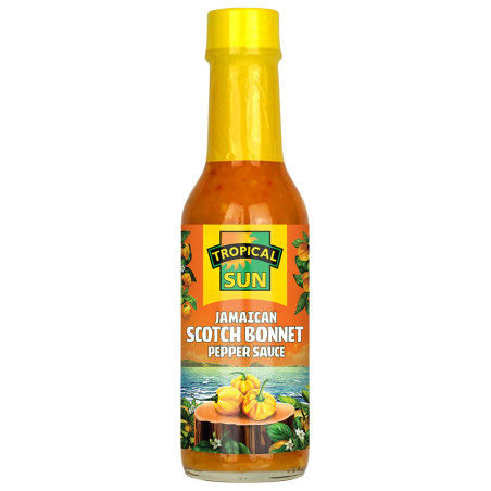 Tropical Sun Scotch Bonnet Hot Pepper Sauce 142ml | Jamaica | Delivered in Dubai & UAE by OJAMEA.COM