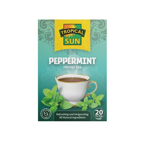 Tropical Sun Tea Peppermint  Herbal Tea 20 Tea Bags