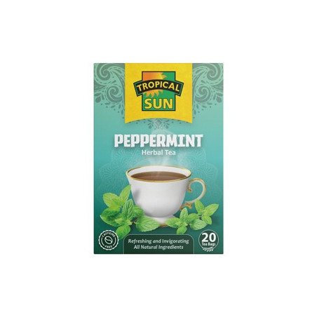 Tropical Sun Tea Peppermint  Herbal Tea 20 Tea Bags