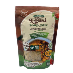 Instant Egusi Soup Mix [Complete With Dred Vegetable &Seasoning] 350g