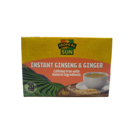 Tropical Sun Tea Instant Ginseng & Ginger 20 Bags | Delivered in Dubai & UAE by OJAMEA.COM