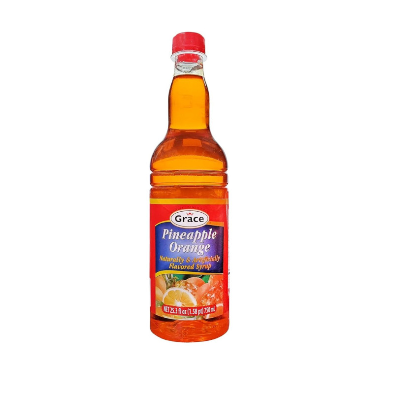 Grace Pineapple Orange naturally & Artificially flavoured syrup 750ml Grace Pineapple Orange naturally & Artificially flavoured syrup 750ml