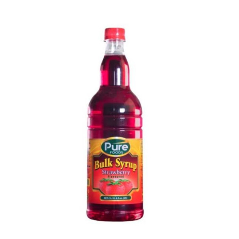 Pure Foods Strawberry Syrup  1 liter