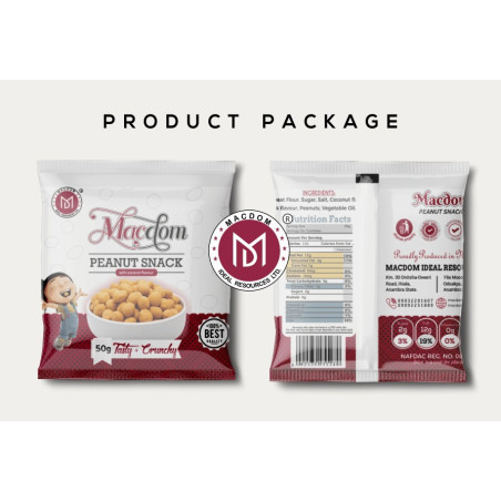 Macdoms Burger Peanuts Snack 50g - UAE | Delivered by OJAMEA.COM