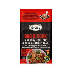 Grace Bag N'Cook Hot Jamaican Jerk 35g - Delivered in Dubai via OJAMEA.COM