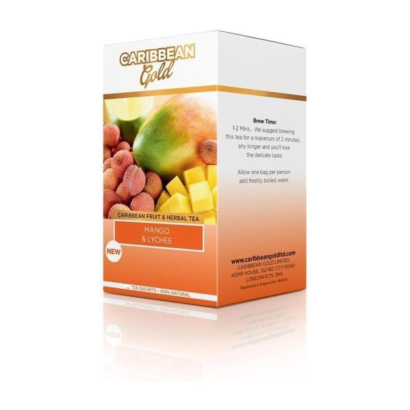 Caribbean Gold Fruit And Herbal Teas-18 Flavours (Mango and Lychee) Caribbean Gold Fruit And Herbal Teas-18 Flavours (Mango and Lychee)