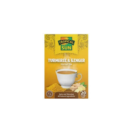 Tropical Sun Turmeric & Ginger Herbal Tea 20 Bags 40g